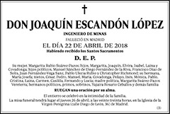Joaquín Escandón López